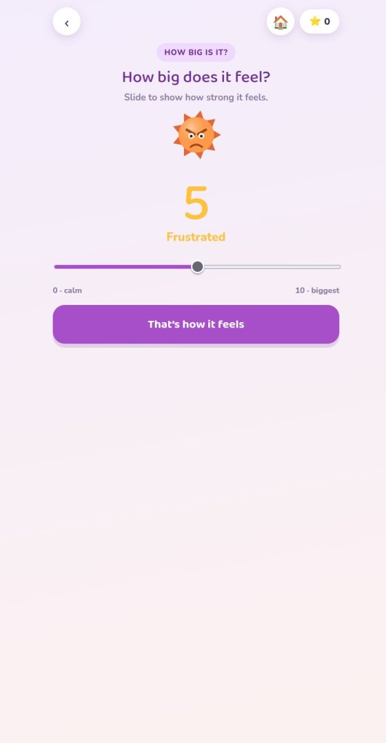 Brave Battle: "How big does it feel?" - rating a feeling from 0 to 10
